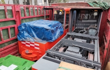 浙江兩臺(tái)鋰電池湘潭電機(jī)車發(fā)往河南